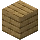 A stack of wooden planks in Minecraft, showcasing the game’s basic building material used for crafting and construction.